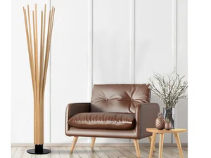 COROLLE - Wooden floor lamp _ Flam & Luce